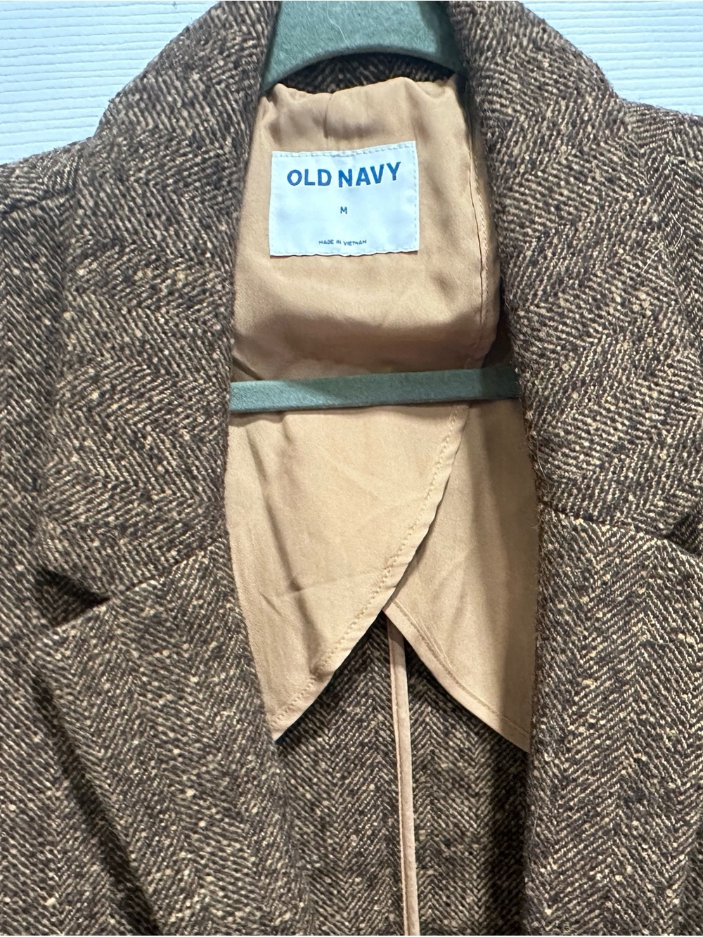Old Navy Womens Brown Herringbone Blazer Jacket - Picture 4 of 4